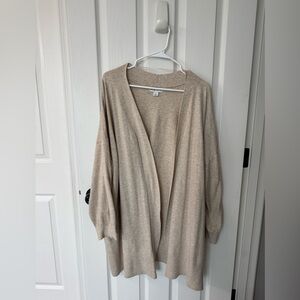 Ava & Viv Women's Open Beige Cardigan